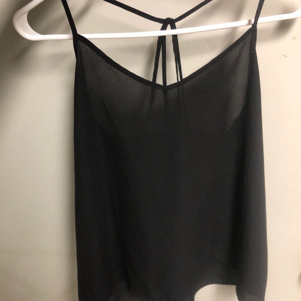 Abercrombie Black Strappy Tank Top